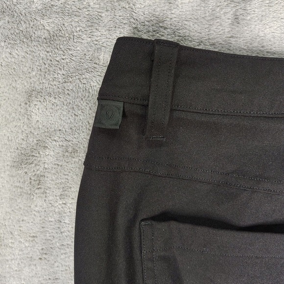 Lululemon ABC Warpstreme Pants Men's 36x32 Black Slim Fit 5 Pocket Church Preppy - Picture 15 of 16
